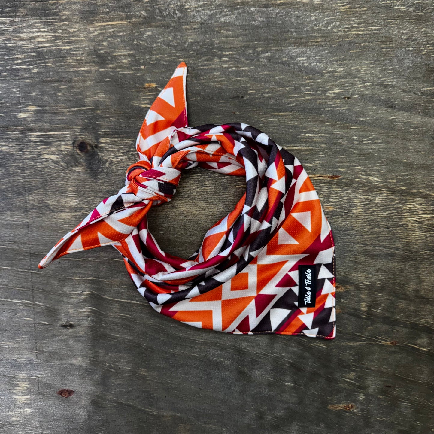 Orange Aztec Bandana