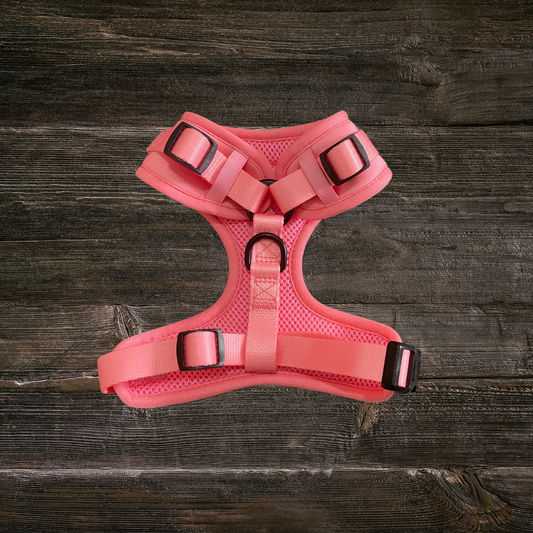 Salmon Pink Pull Over Trail Harness