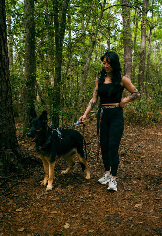 Floral Hands Free Leash