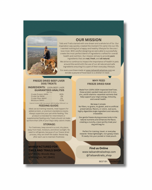 FREEZE DRIED BEEF LIVER TREATS