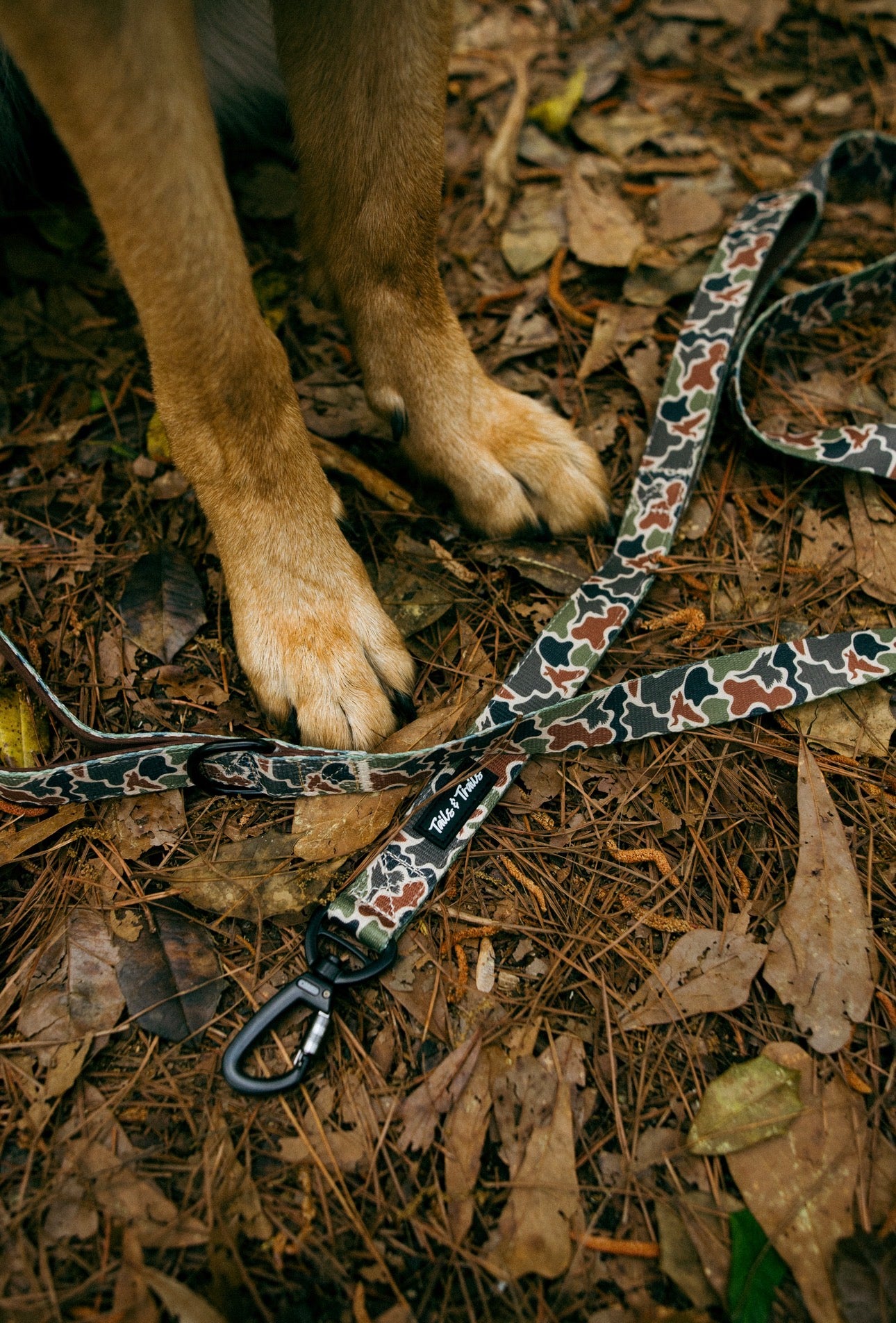 Double Handle Duck Camo Trail Leash