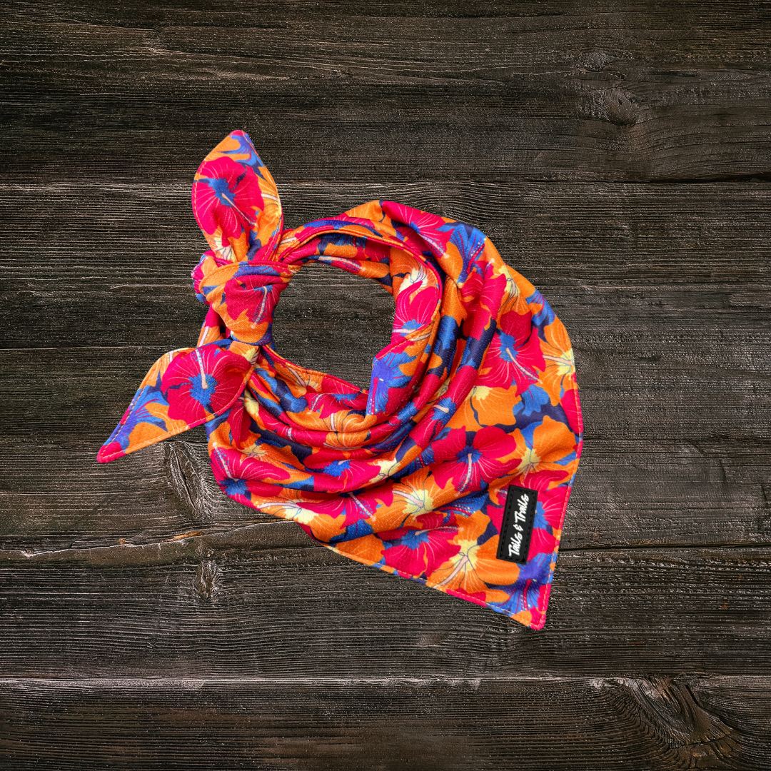 Hibiscus Flower Bandana